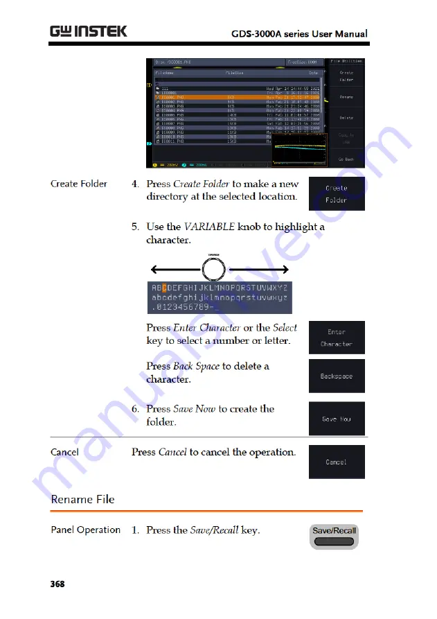 Good Will Instrument GDS-3000A Series Скачать руководство пользователя страница 370