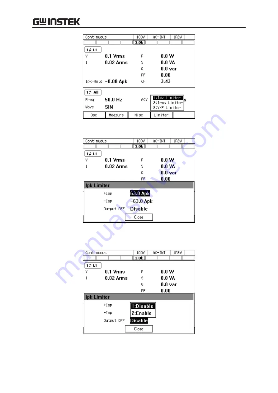 Good Will Instrument GKP-2302 User Manual Download Page 63