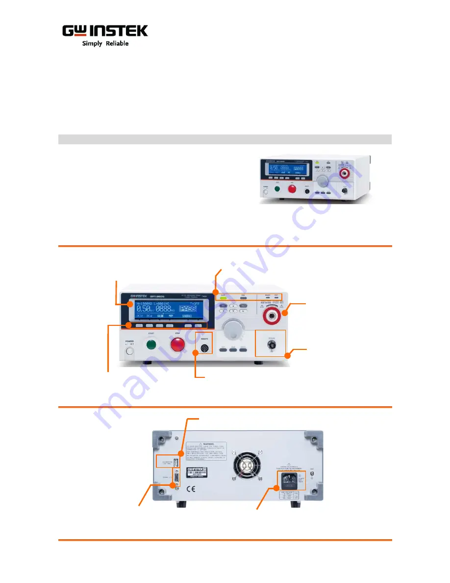 Good Will Instrument GPT-9600 series User Manual Download Page 2