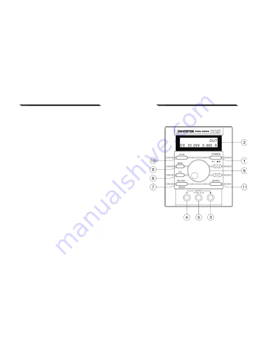 Good Will Instrument PSS-2005 Скачать руководство пользователя страница 6