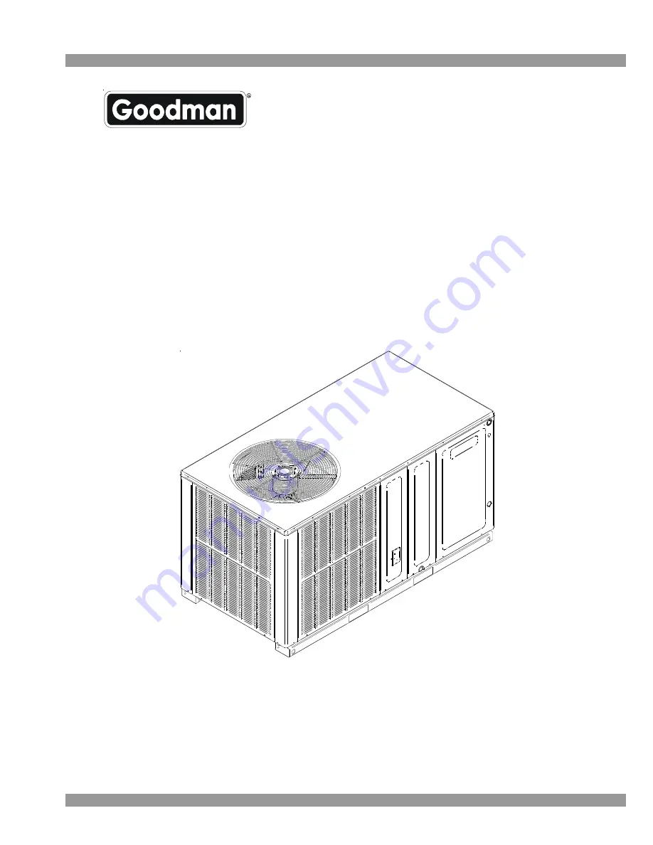 Goodman GPH 14 SEER R-410A Technical Manual Download Page 1