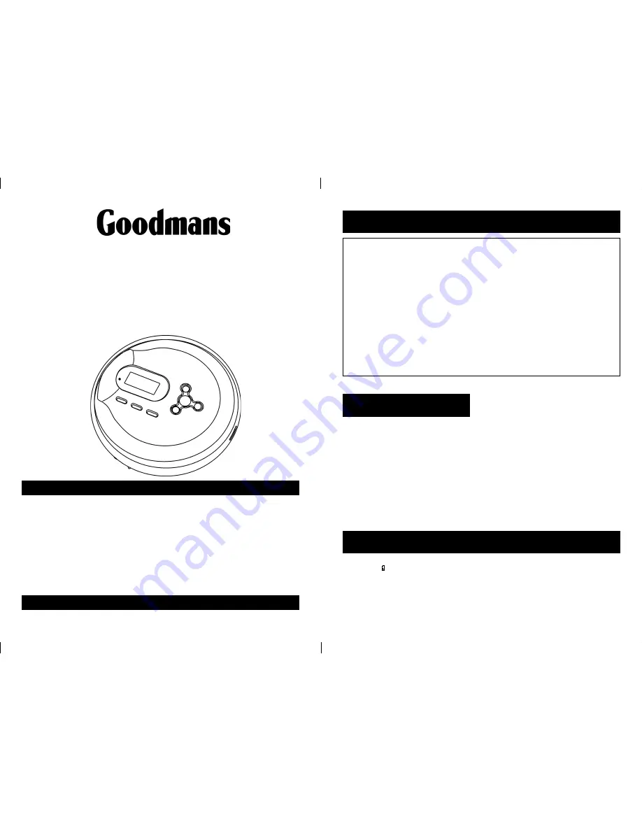 Goodmans DM0596-540MP32 Instruction Manual Download Page 1