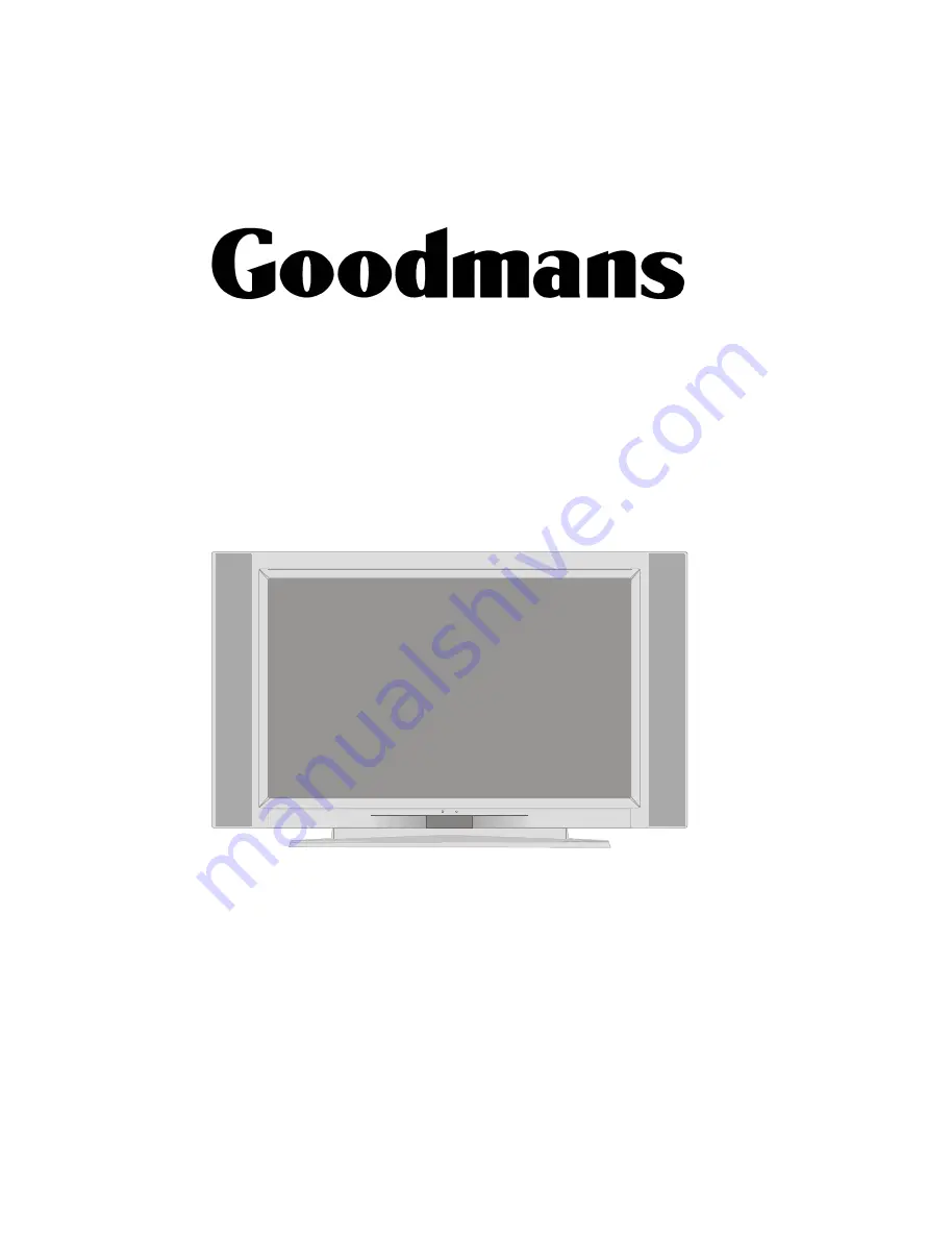 Goodmans GTV30W2LCD Скачать руководство пользователя страница 1