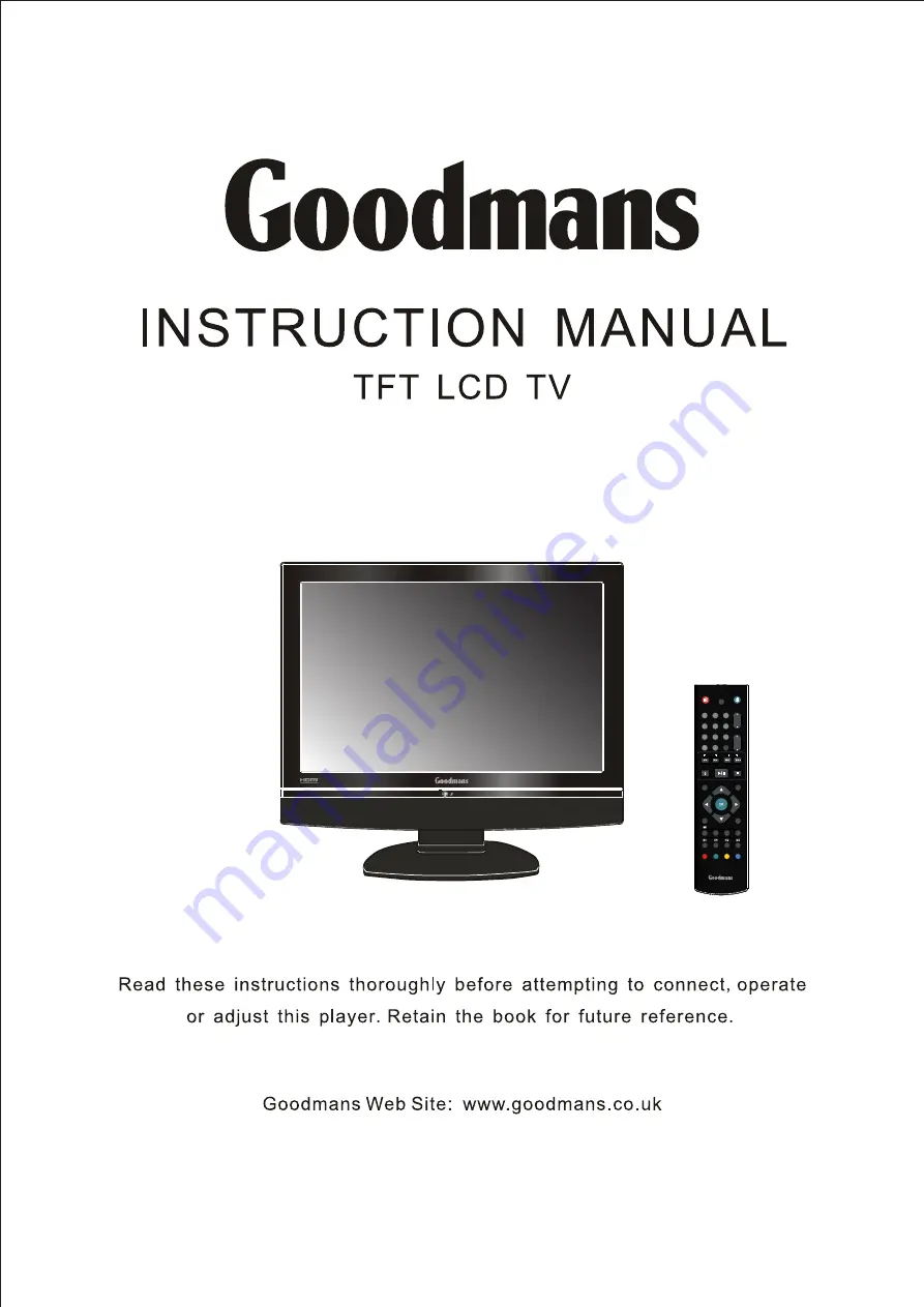 Goodmans GTVL19W17HDVF Instruction Manual Download Page 1