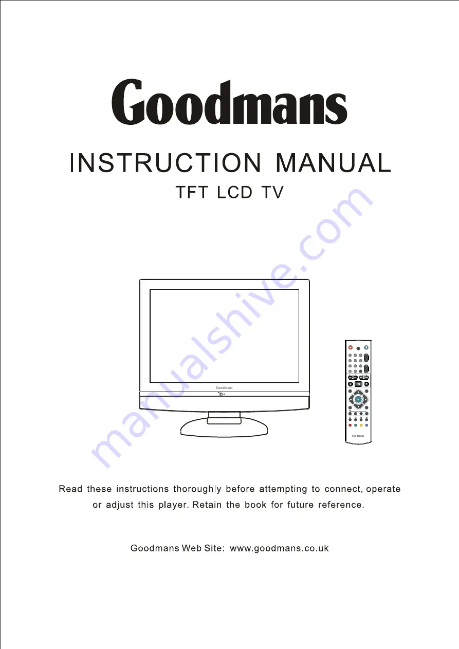 Goodmans GTVL19W17HVF Instruction Manual Download Page 1