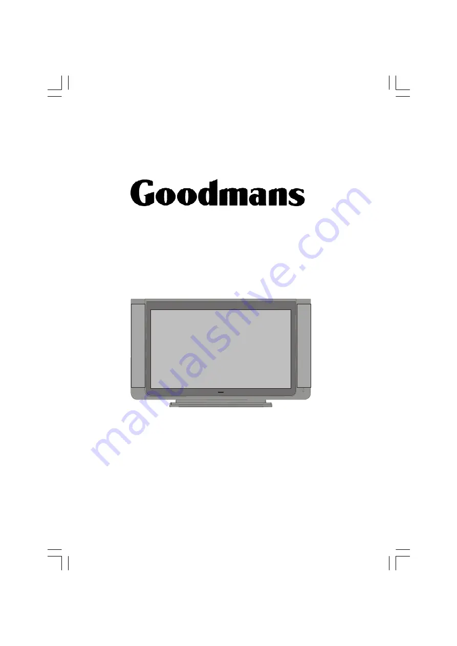 Goodmans GTVL32W26HDF User Manual Download Page 1