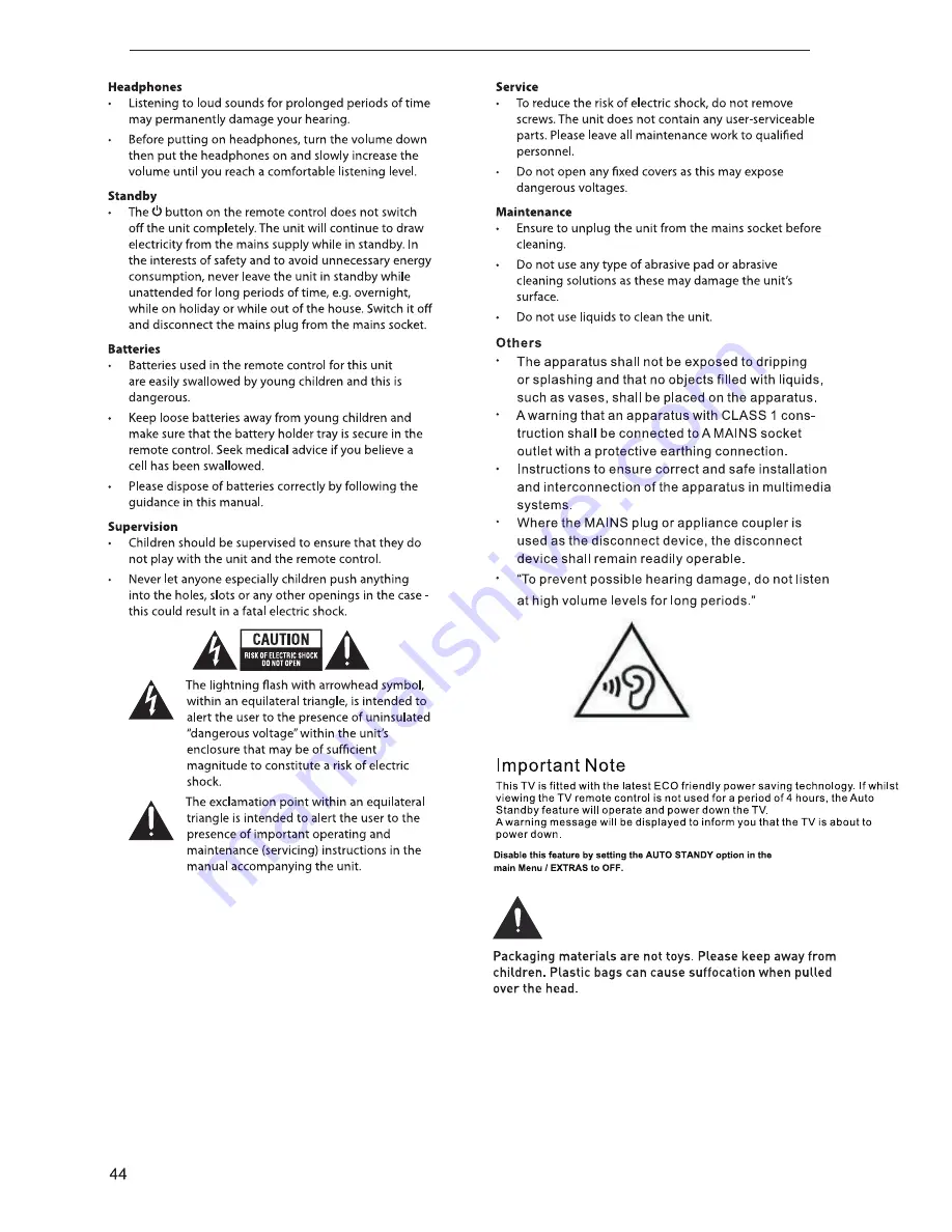 Goodmans GVLEDHD24 User Manual Download Page 45