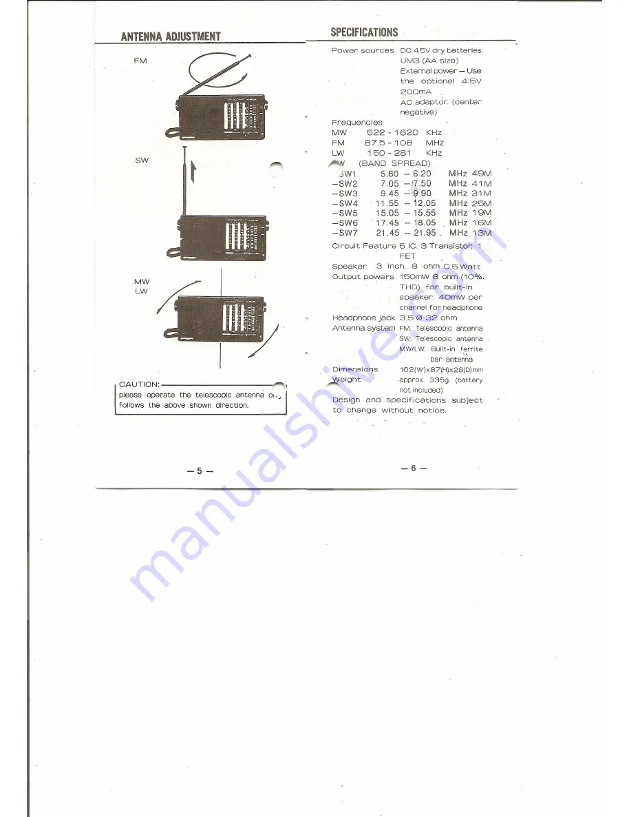 Goodmans SG-789L Operating Instructions Download Page 4