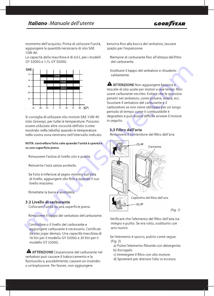 Goodyear GY 1300G Owner'S Manual Download Page 61