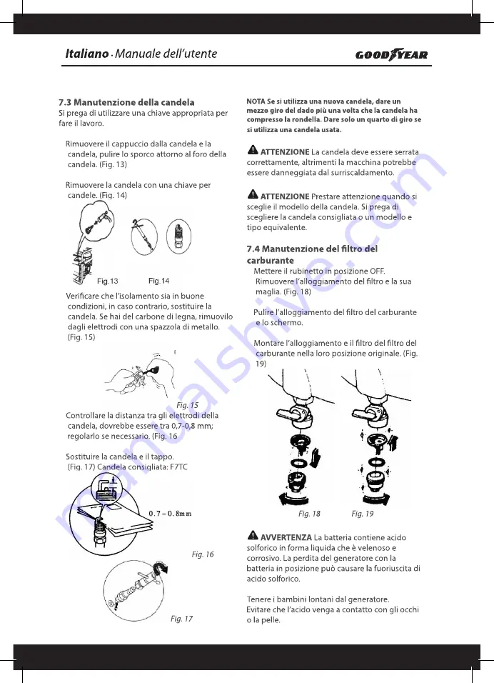 Goodyear GY 1300G Owner'S Manual Download Page 67