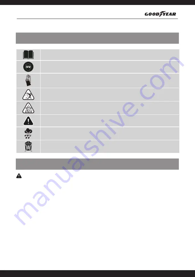 Goodyear PROFESSIONAL GY 3406 Owner'S Manual Download Page 6