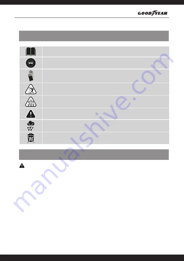 Goodyear PROFESSIONAL GY 3406 Owner'S Manual Download Page 30