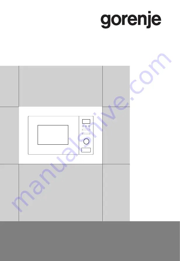 Gorenje 468885 Скачать руководство пользователя страница 1