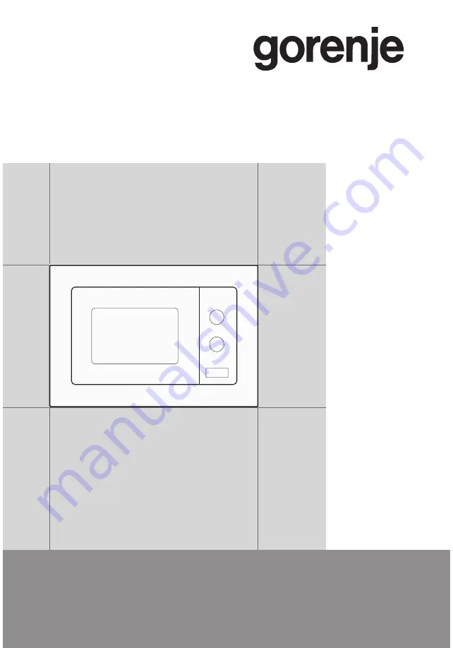 Gorenje 738287 Скачать руководство пользователя страница 1