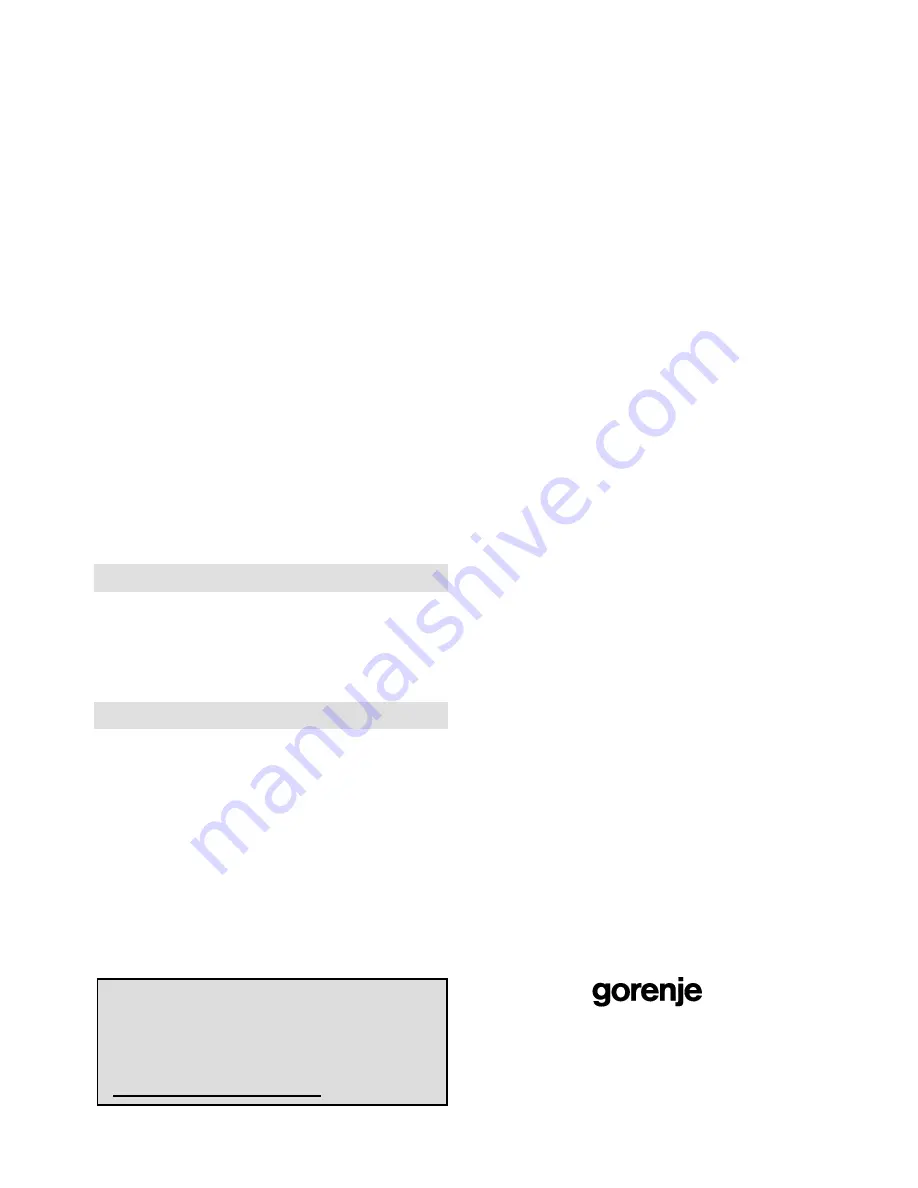 Gorenje BM6250ORAW Instruction Manual Download Page 105