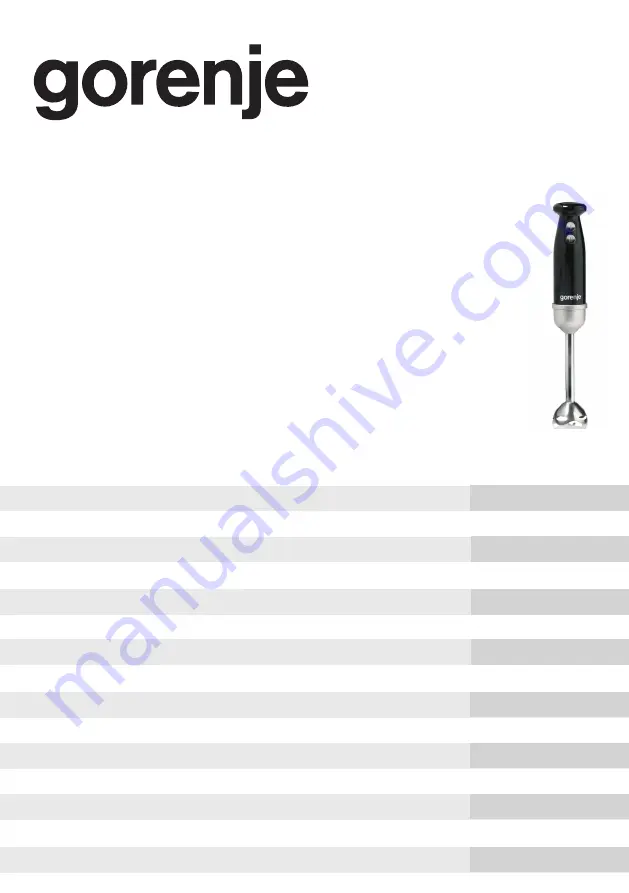 Gorenje HBX602RLBK Instructions For Use Manual Download Page 1