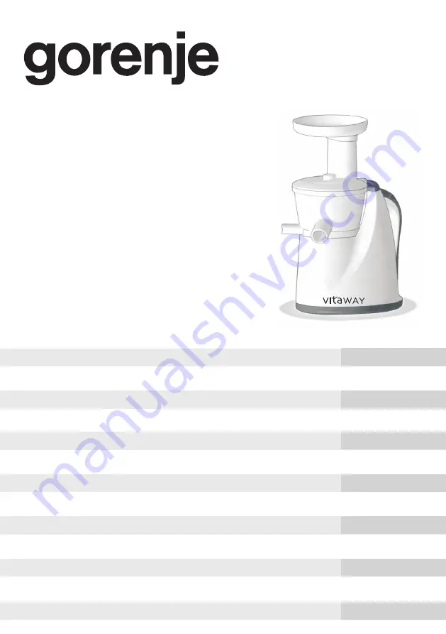 Gorenje JC4800VMX Instruction Manual Download Page 1