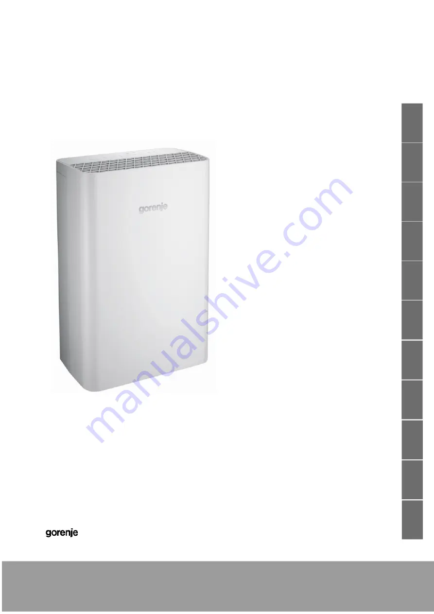 Gorenje OPTIAIR 203 M Instructions For Use Manual Download Page 1