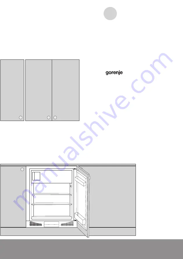 Gorenje RBIU6092AW Скачать руководство пользователя страница 1