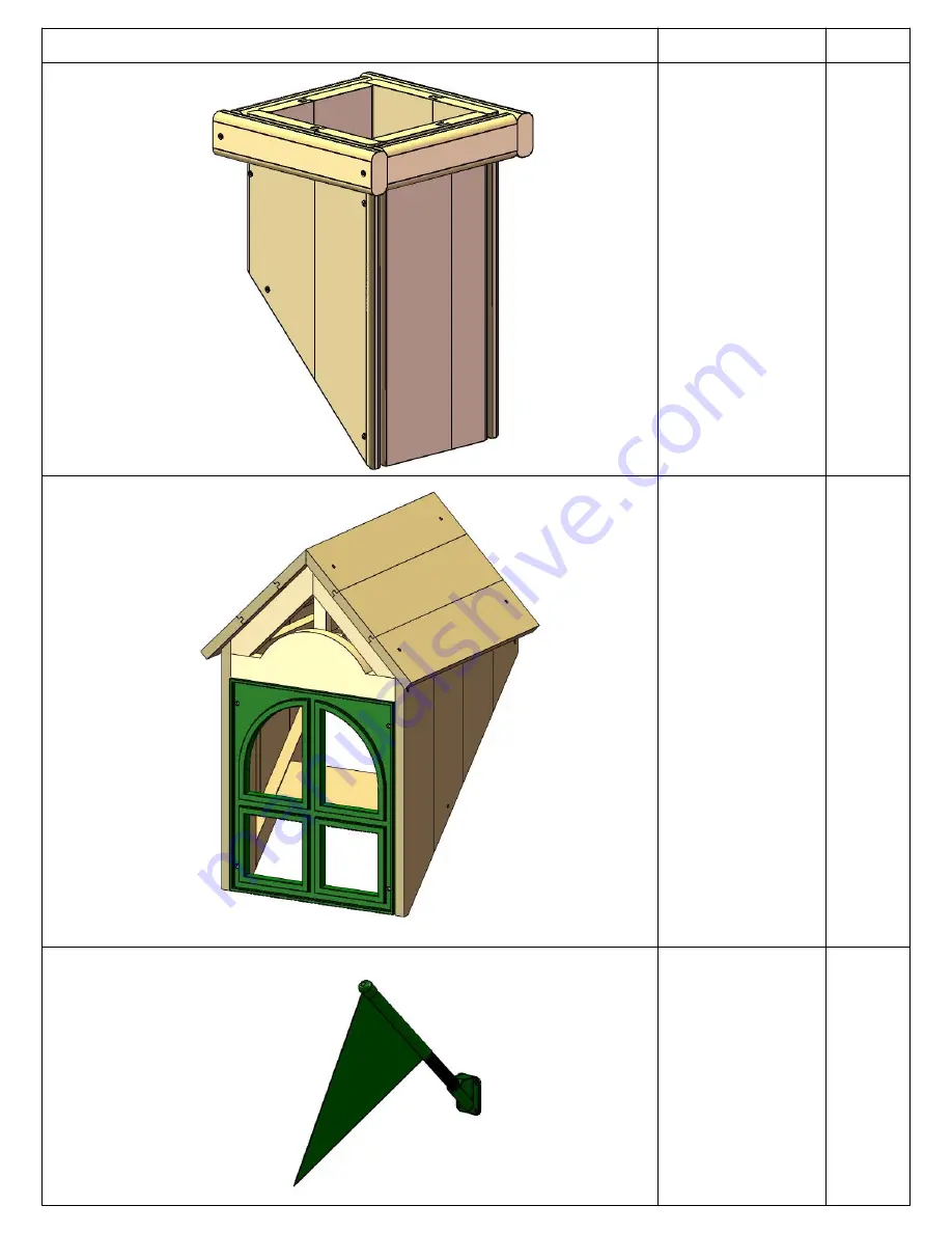 Gorilla Playsets Chateau Sierra Treehouse 1500AWFD Assembly Instructions Manual Download Page 39