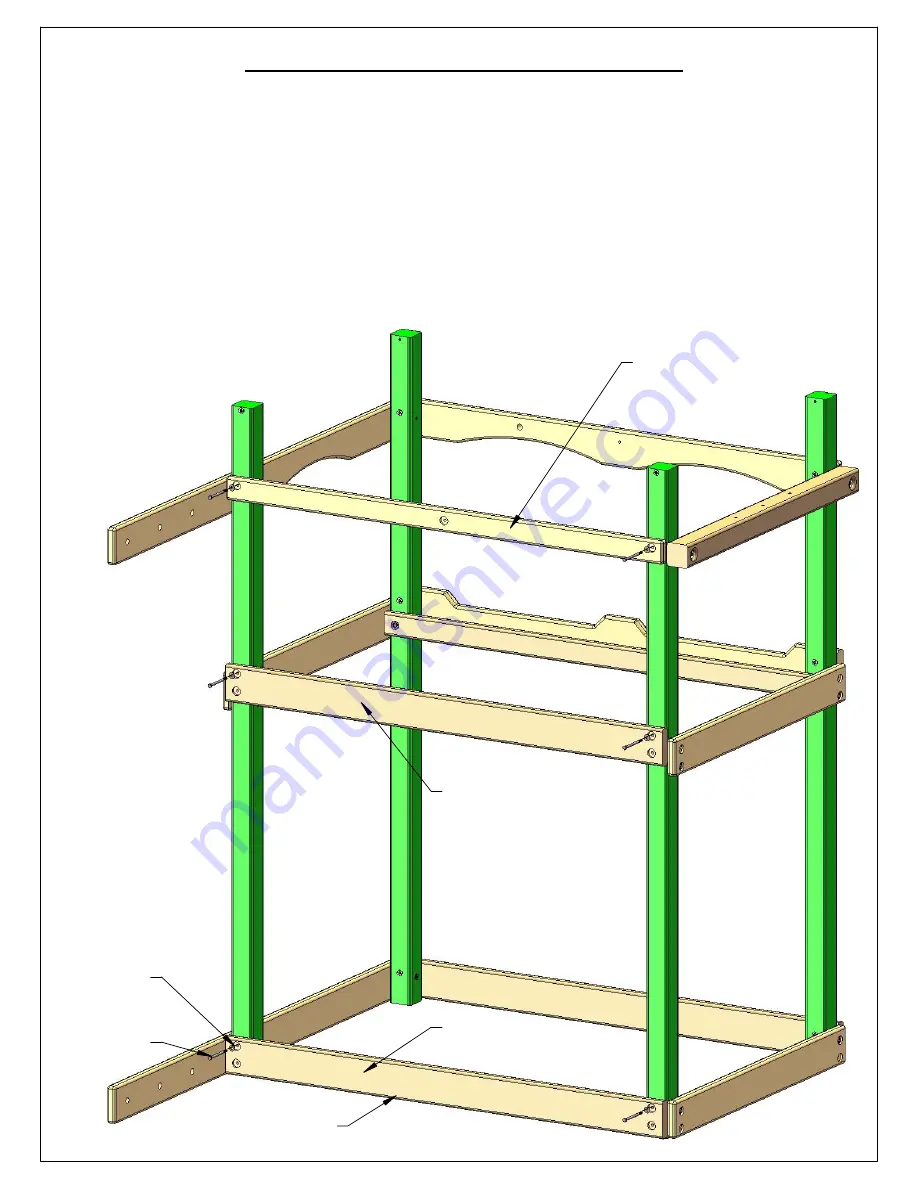 Gorilla Playsets Chateau Sierra Treehouse 1500AWFD Assembly Instructions Manual Download Page 46