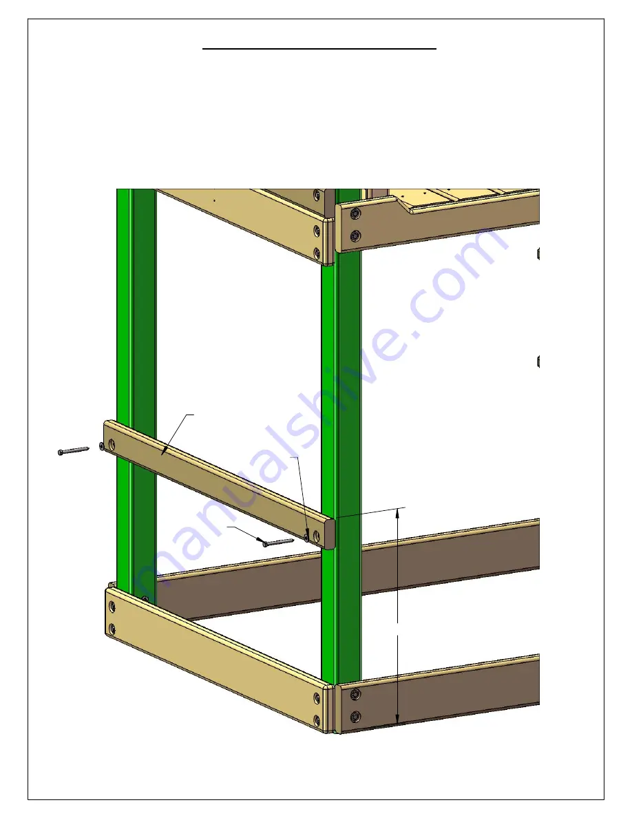 Gorilla Playsets Chateau Tower Treehouse with Fort Add On 1500AWFNS Assembly Instructions Manual Download Page 70