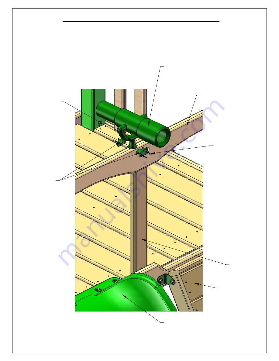 Gorilla Playsets Chateau Tower Treehouse with Fort Add On 1500AWFNS Assembly Instructions Manual Download Page 76