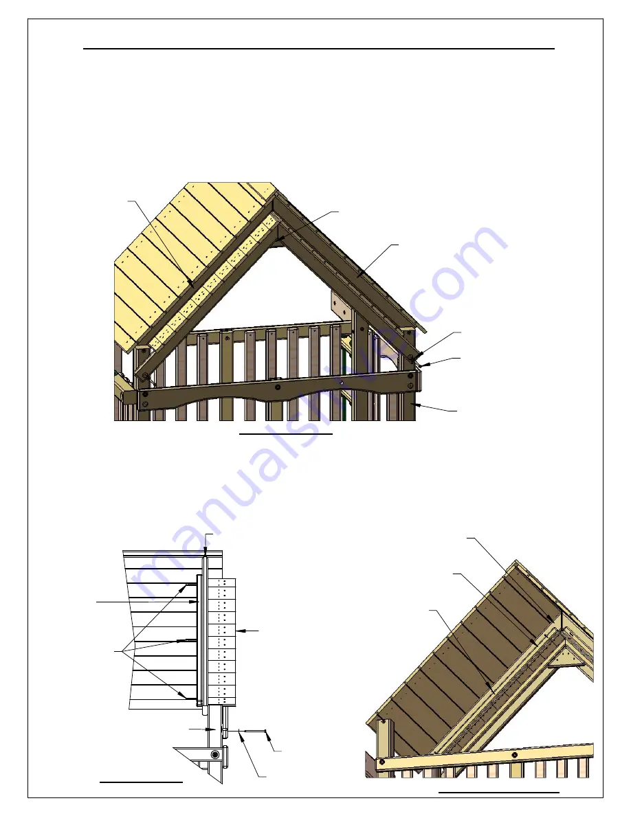 Gorilla Playsets Chateau Tower Treehouse with Fort Add On 1500AWFNS Assembly Instructions Manual Download Page 110