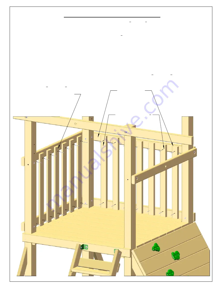 Gorilla Playsets Congo Outing II Assembly Manual Download Page 44