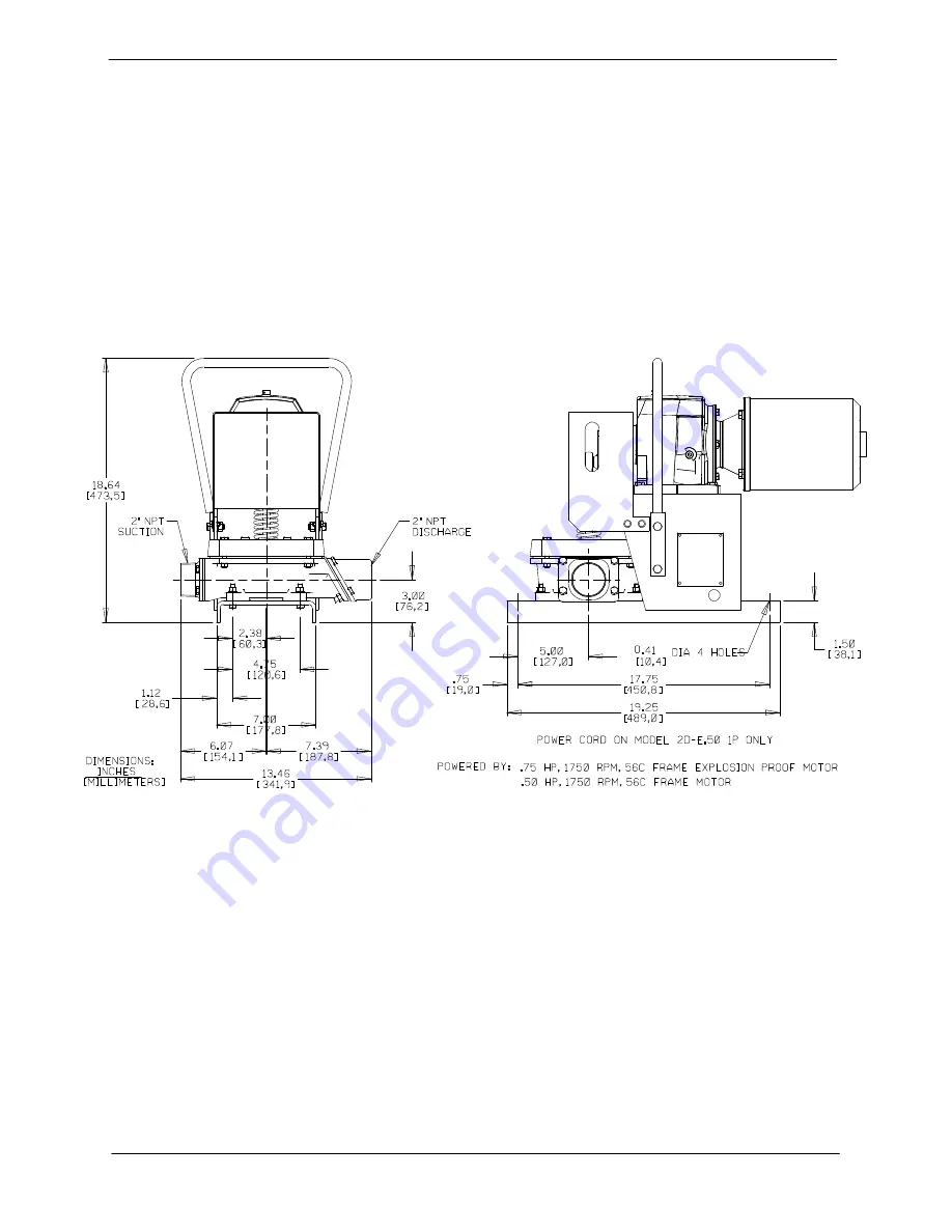 GORMAN-RUPP PUMPS 2D-X.75 3P Скачать руководство пользователя страница 8