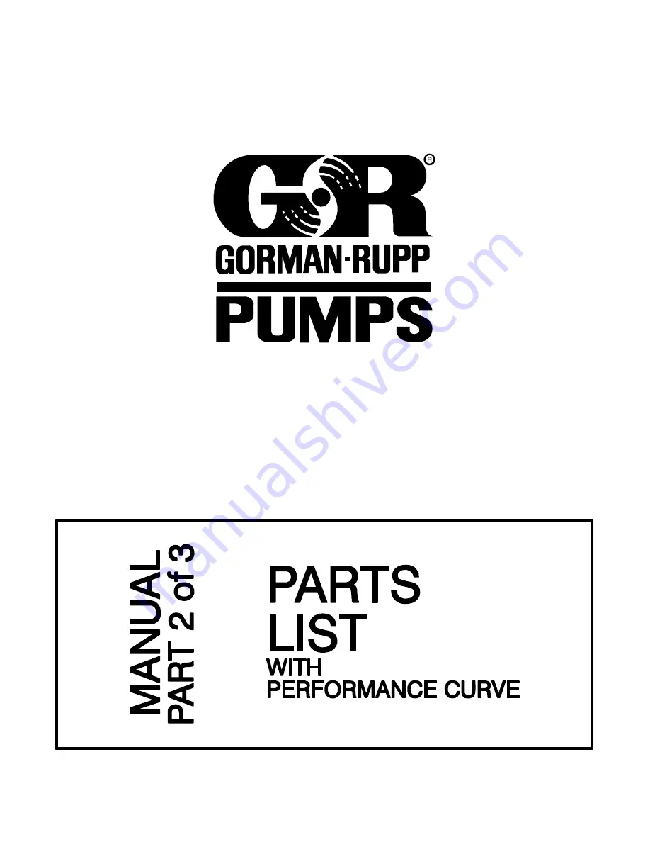 GORMAN-RUPP PUMPS PA6B60-6081A Manual Download Page 1