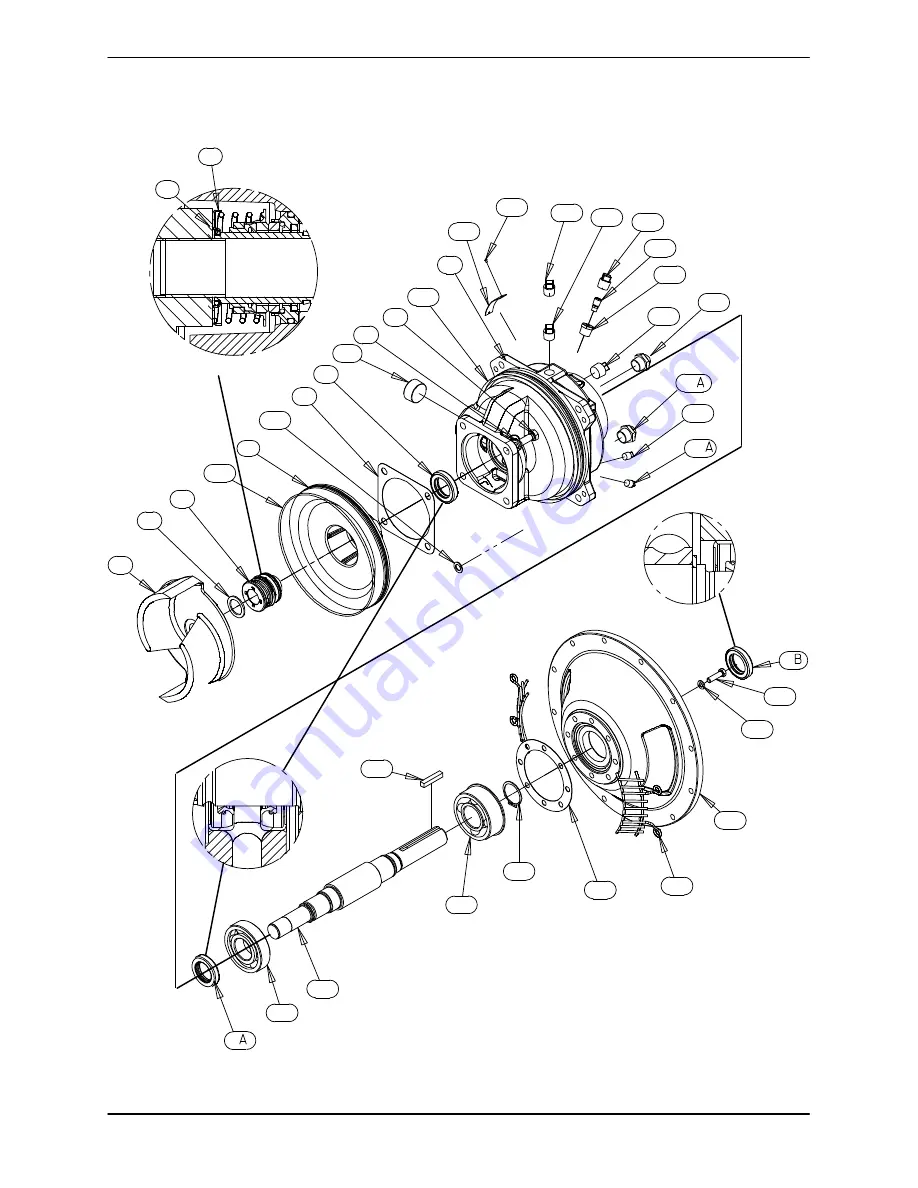 GORMAN-RUPP PUMPS Super T T4A60S-4LET2T FT4-ESP Series Installation, Operation, And Maintenance Manual With Parts List Download Page 35