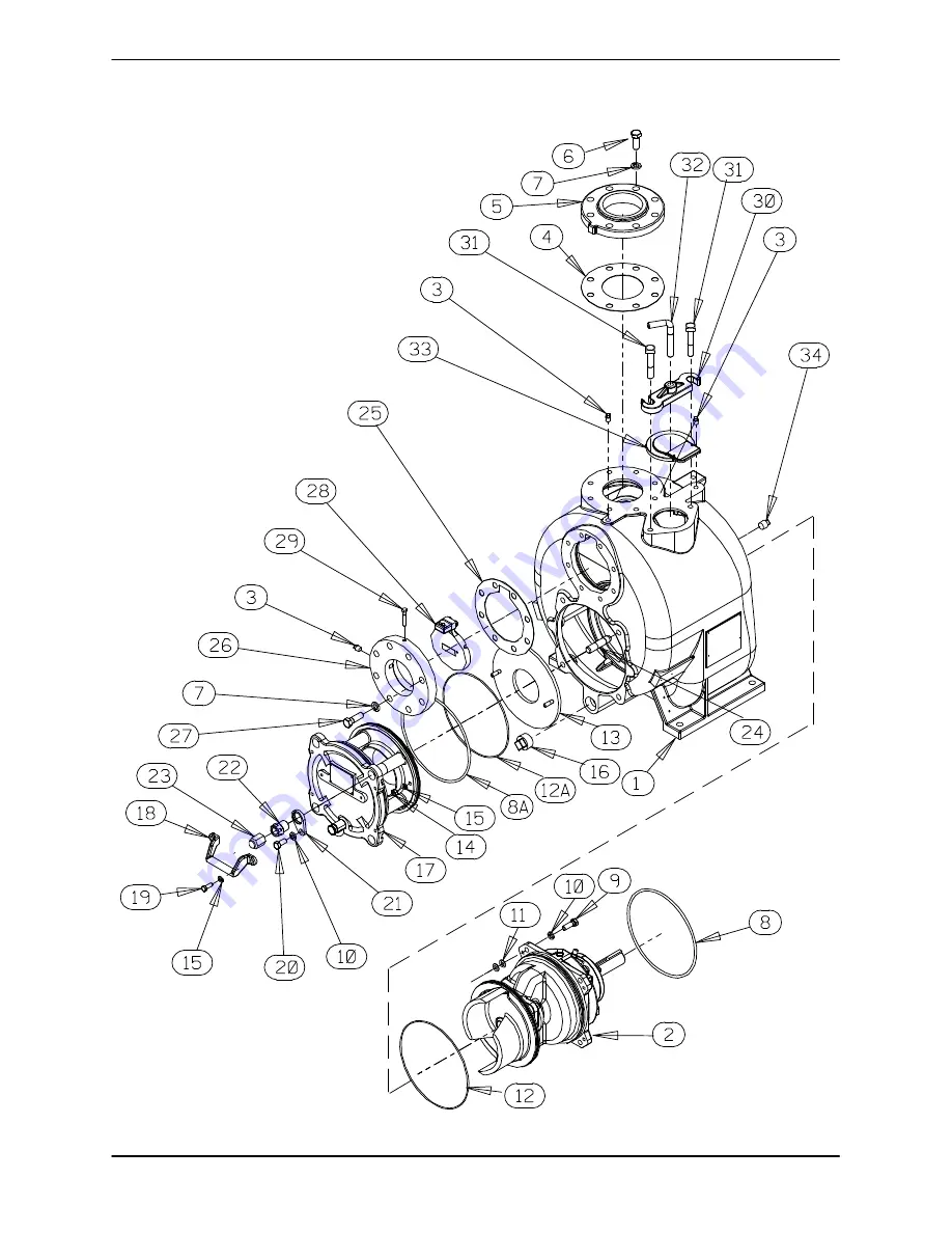 GORMAN-RUPP PUMPS Super T4A71S-B Installation, Operation And Maintenance Manual Download Page 25