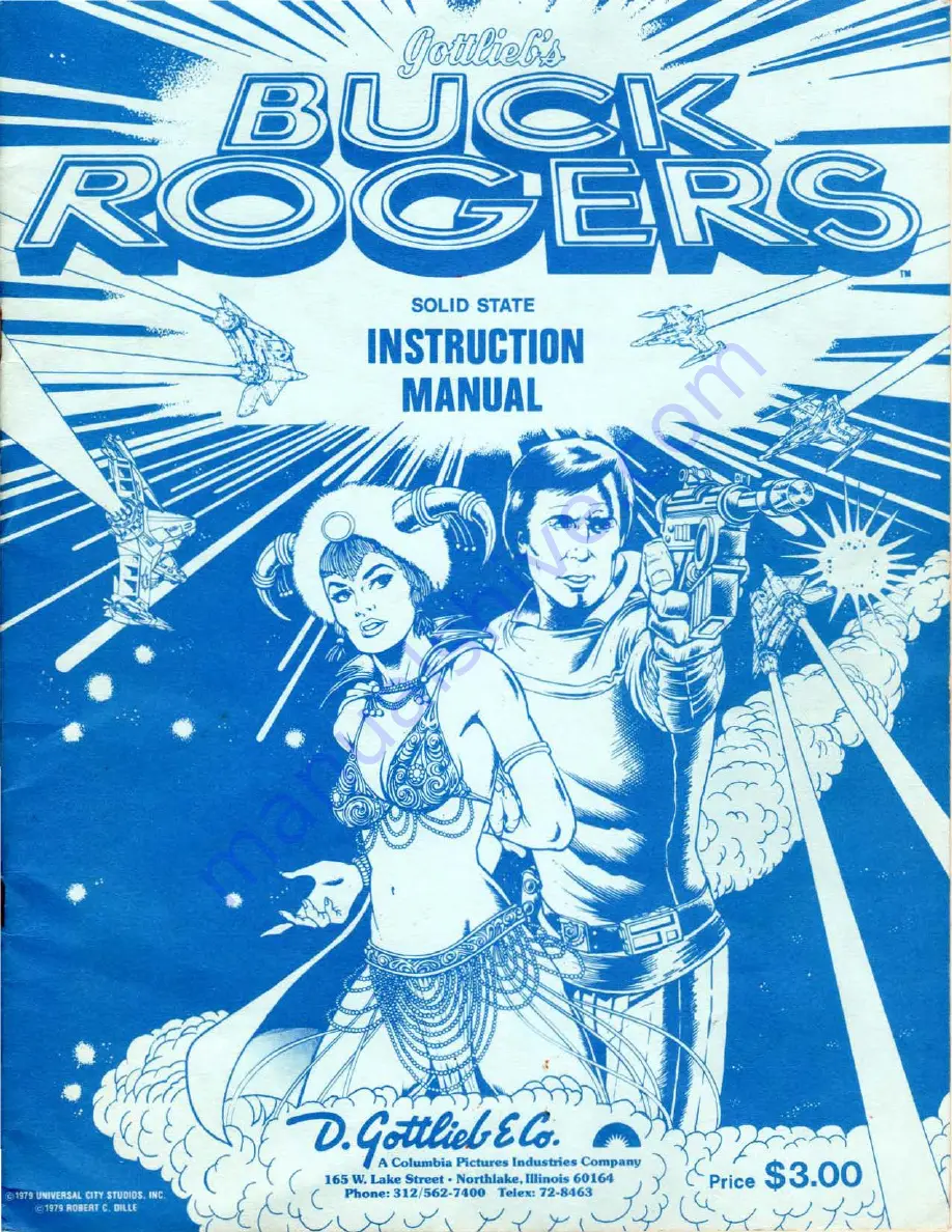 Gottlieb Buck Rogers Instruction Manual Download Page 1