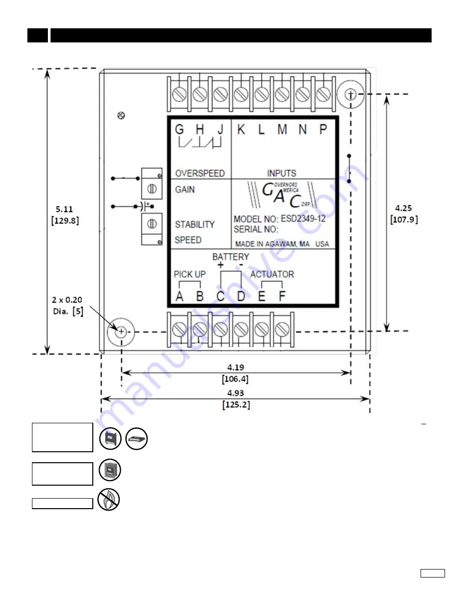 Governors America ESD2300 Series Quick Start Manual Download Page 2