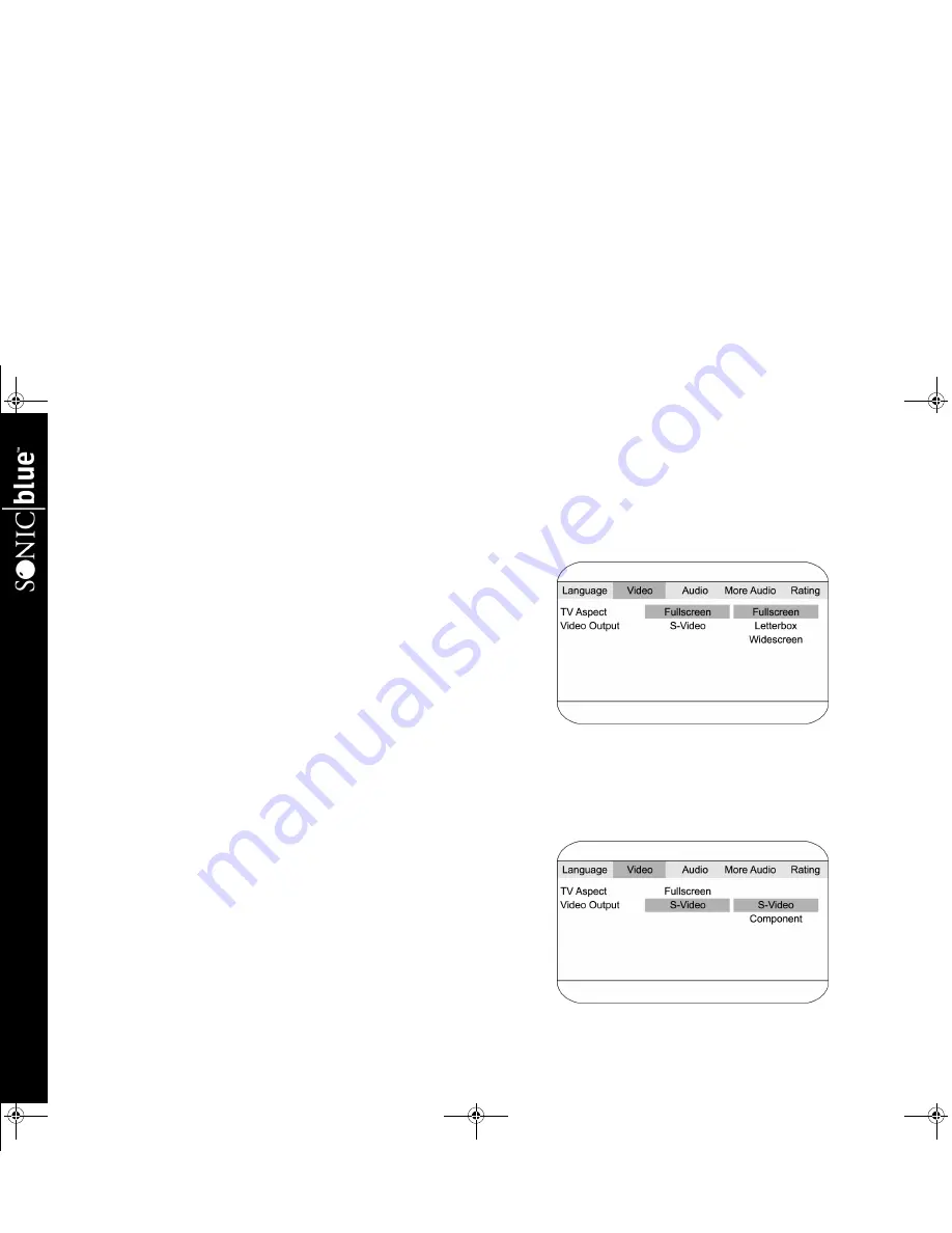 GoVideo Sonic Blue DVP1100 User Manual Download Page 16