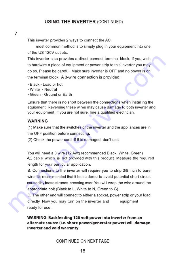 GoWISE Power Tech-On PS1001 User Manual Download Page 19