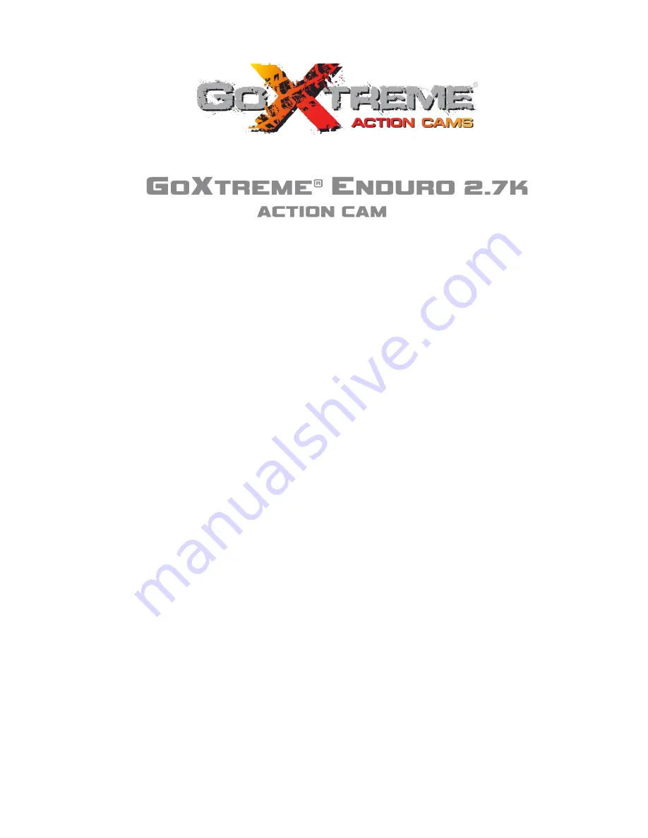 goxtreme Enduro 2.7K User Manual Download Page 1