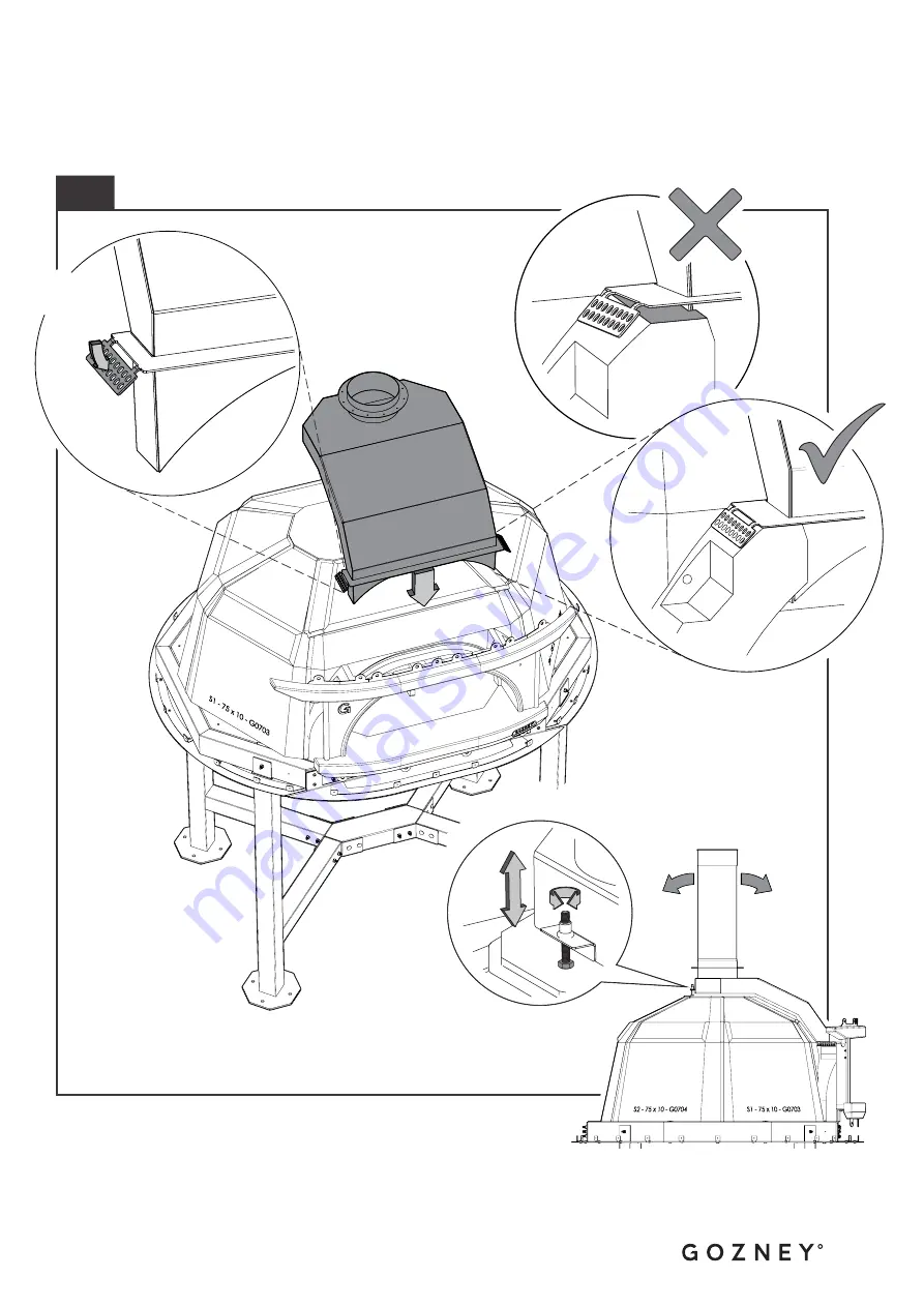 Gozney 100 x 75 Stone Core Installation Manual Download Page 63