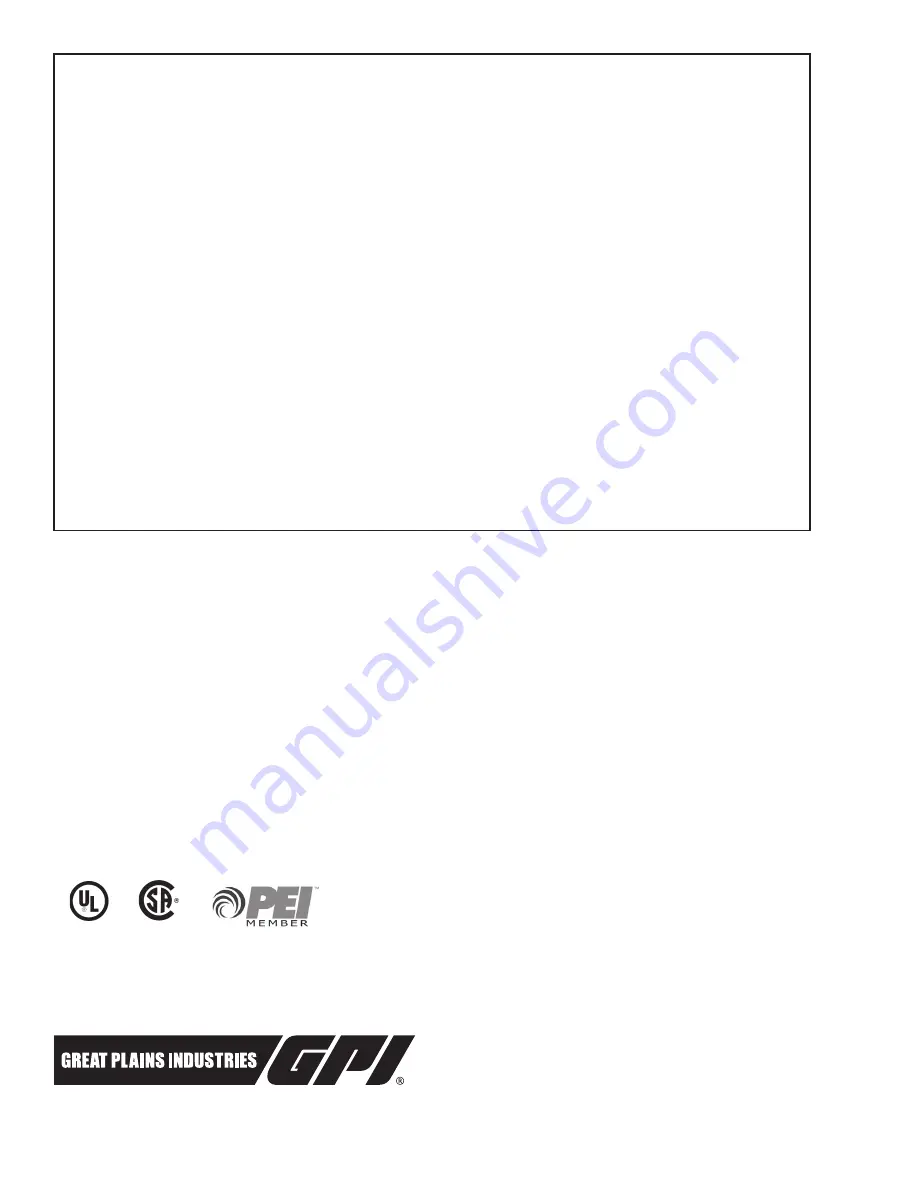 GPI M-150S-EM Owner'S Manual Download Page 8