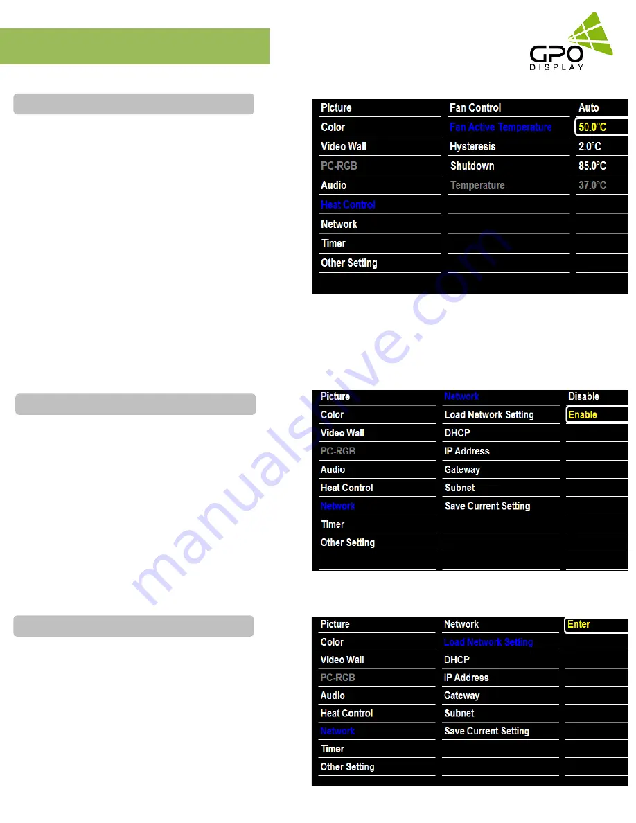 GPO Display EK46HSU User Manual Download Page 22