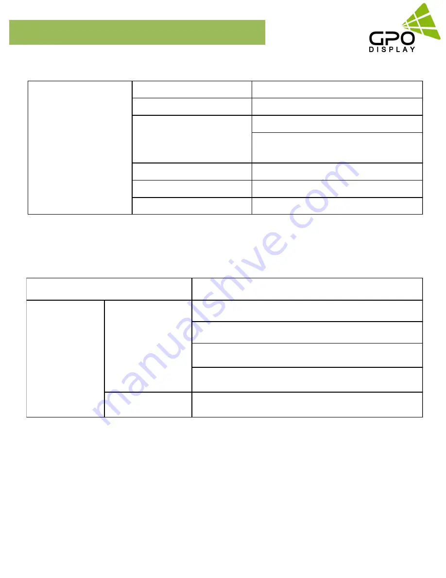 GPO Display EK46HSU User Manual Download Page 31