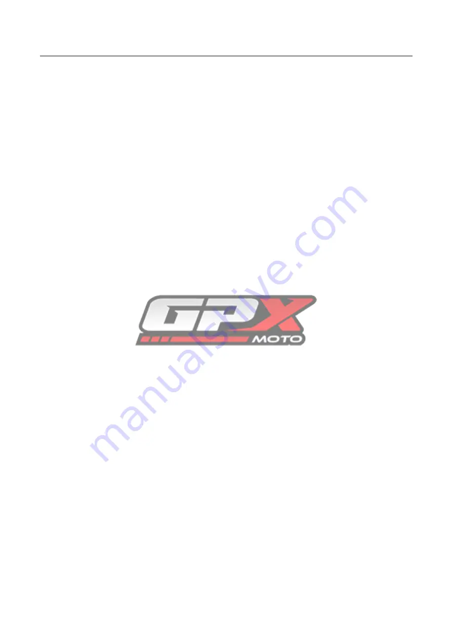 GPX MOTO GPX 450R FSE Owner'S Handbook Manual Download Page 16