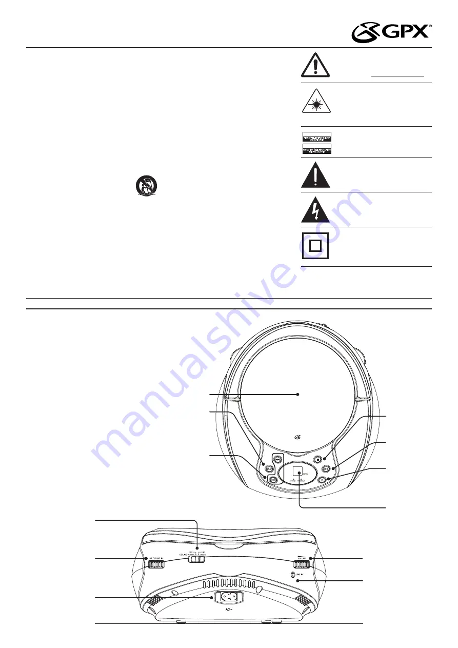 GPX BC112 v1097-01 User Manual Download Page 1