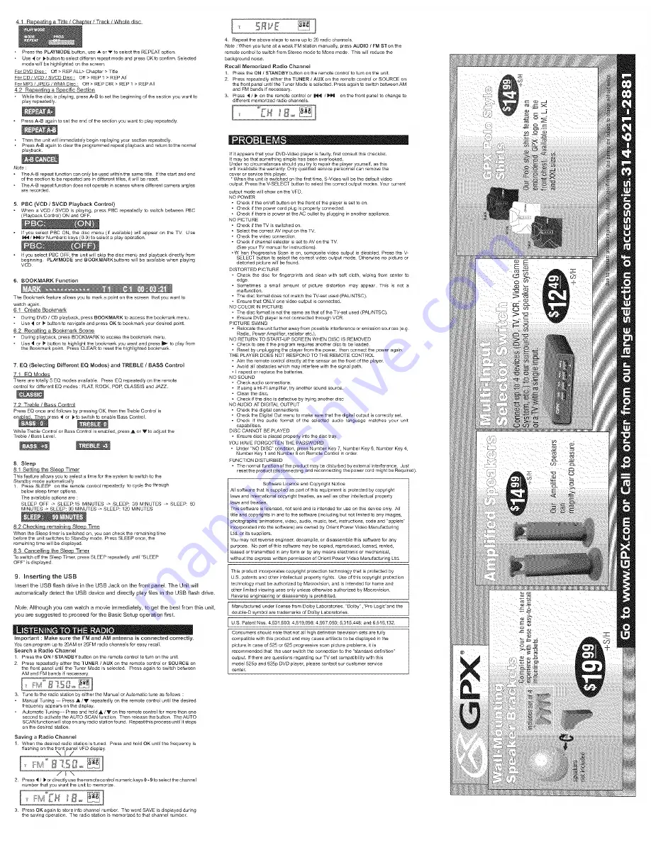 GPX HTD3816DT Instruction Manual Download Page 4