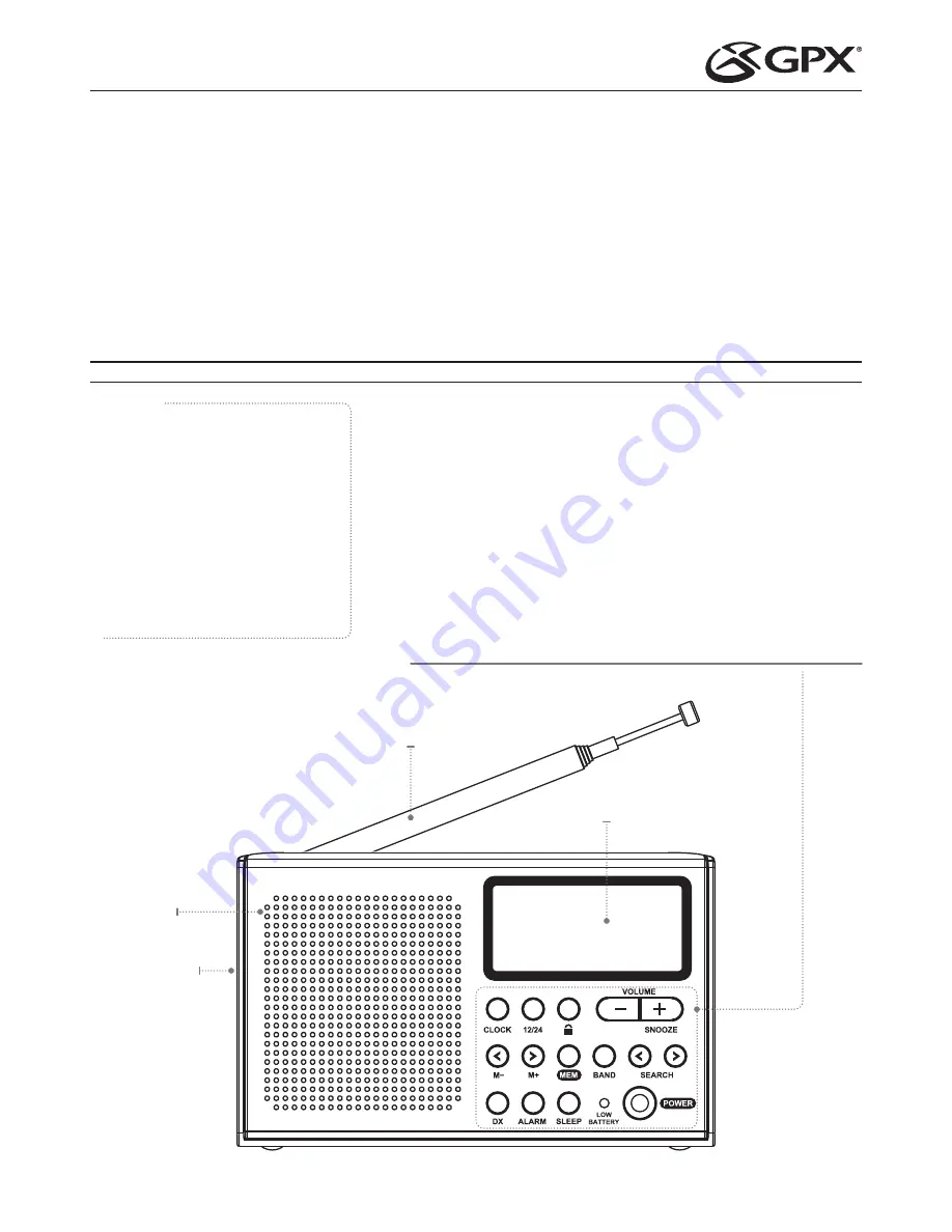 GPX R616W User Manual Download Page 1