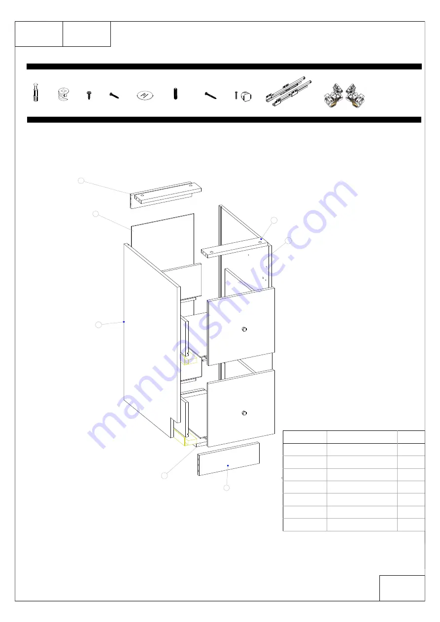 Gracious Home GHDC215WH Assembly Instructions Manual Download Page 2