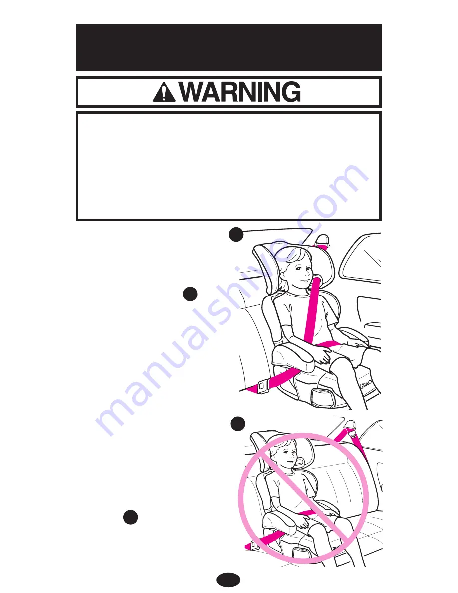 Graco 1748610 - No Back Turbo Booster Скачать руководство пользователя страница 22