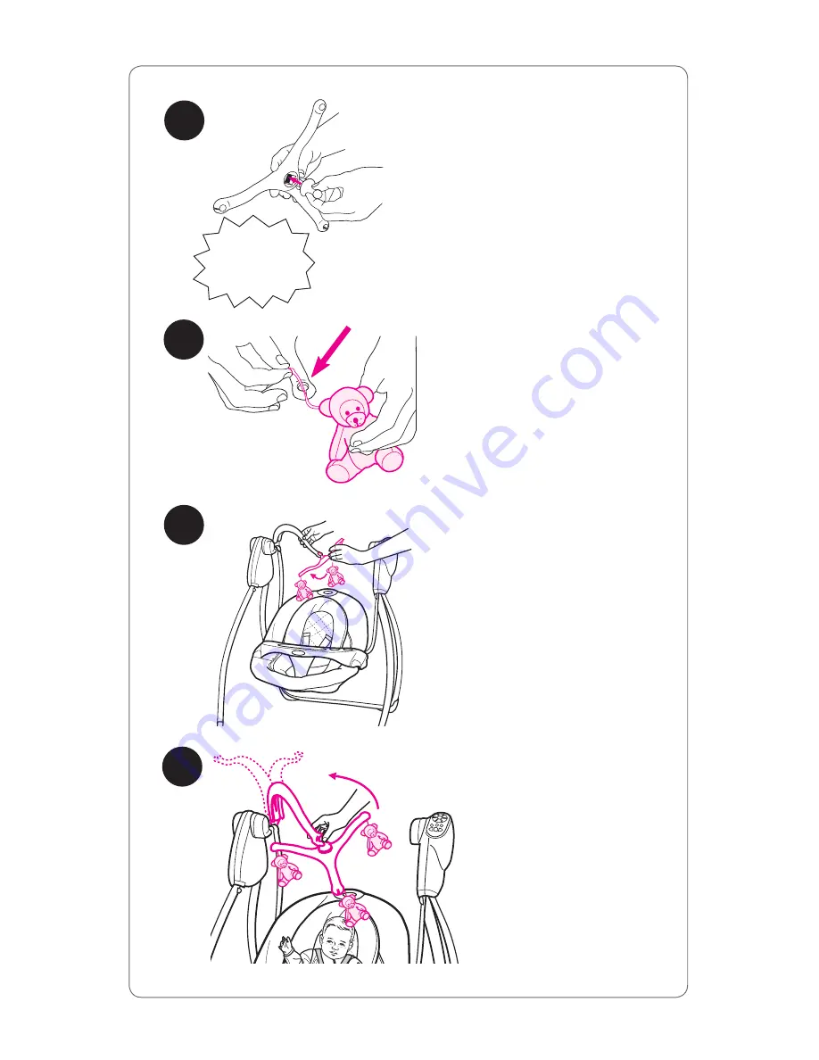 Graco 1A05ABB - Lovin' Hug Open Top Swing Owner'S Manual Download Page 35