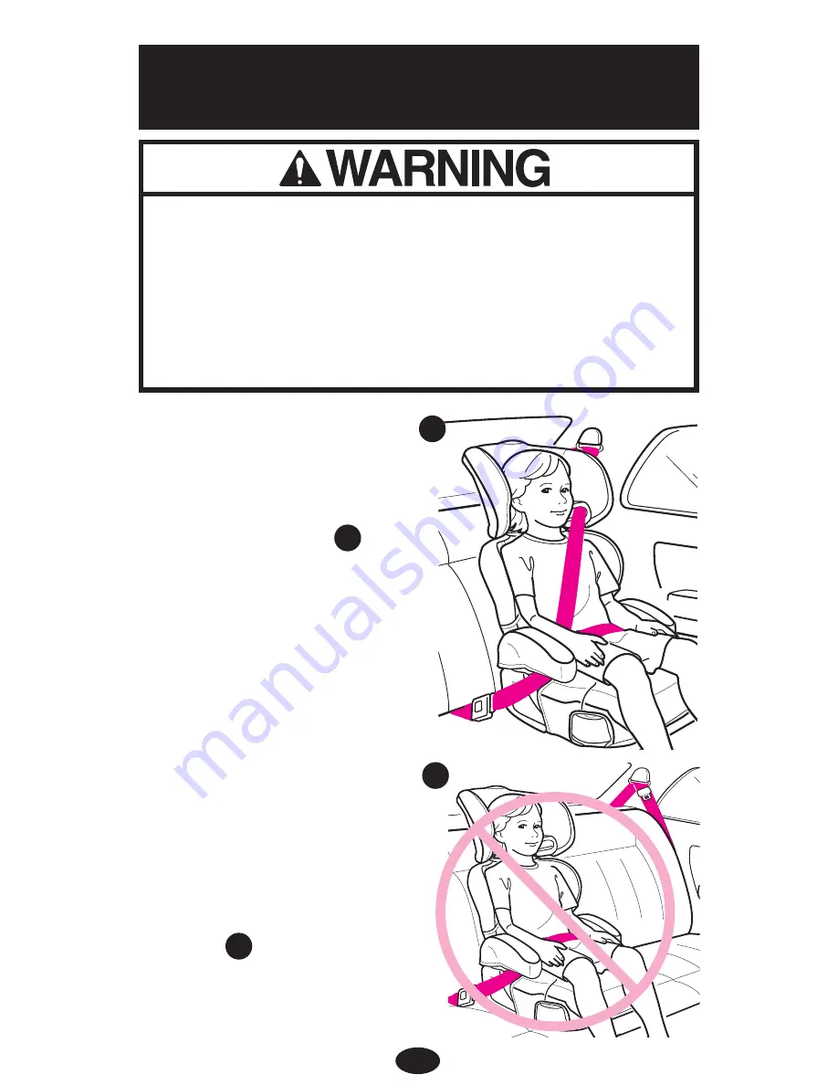 Graco 8E04SPR - No Back Turbo Booster Скачать руководство пользователя страница 23